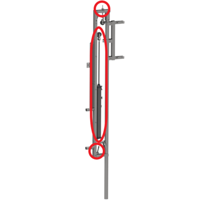 Picture of Automatic gate - Set of pneumatic cylinders SLAG 1100