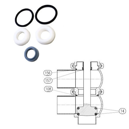 Picture of Revision set 3 way valve BRD DN20 / BRD DN25PTFE