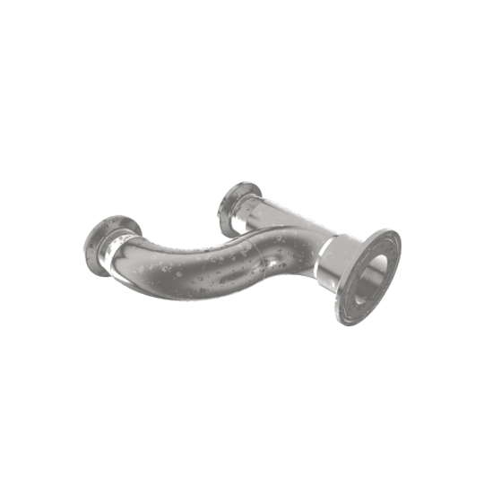 Picture of Parallel T-piece 2x Clamp DN20 - Clamp DN25