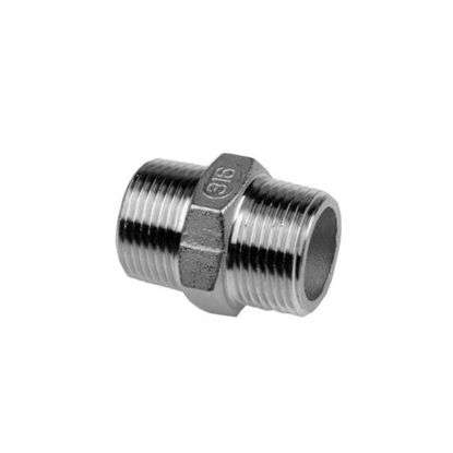 Picture of Water coupling SS Double nipple 1" Ext. thread