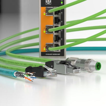 Picture of Ethernet cable double shielded CAT5