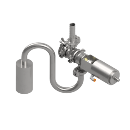 Picture of Set 3 way valve GVS (2x DN20 Tank inlet 2") incl. gooseneck with splash damper