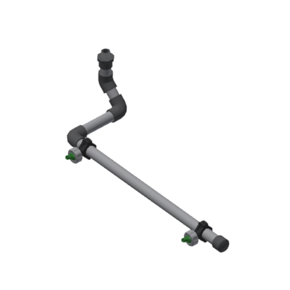 Picture of Floor spraying nozzles PVC set Right