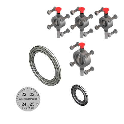 Picture of Gasket set Buffer Tank complete with butterfly DN20 Single valve system