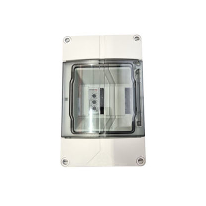 Picture of Plastic cabinet 200x125x122mm with a hinged cover 5 modules