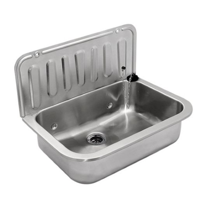 Picture of Sink Stainless 495x325 mm - 1½" External thread outlet
